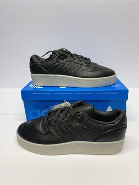 adidas Men’s Black Leather Platform Sneakers